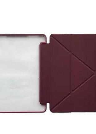 Чохол smart case clear for apple ipad air 13 2024/2025 dark red
