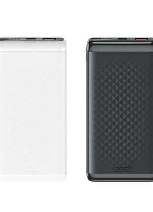 Універсальна мобільна батарея xo pb308 usb-c 20w/usb-a 22.5w digital fast charger 10000mah чорний