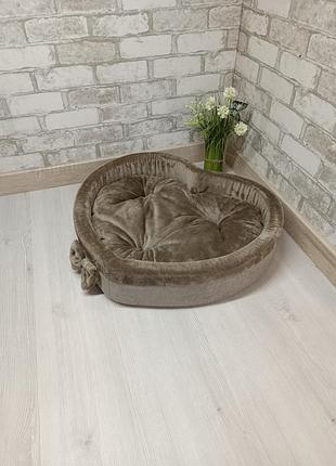 Лежак для котів та собак серце, s 57*51 см