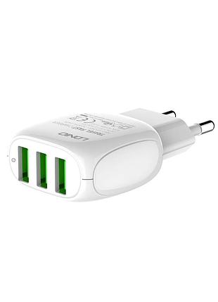 Адаптер сетевой ldnio micro usb cable a3315 |3usb, 3.1a| 2