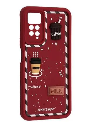 Чохол happy для xiaomi redmi note 11 pro marsala