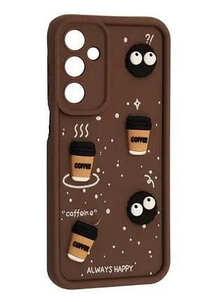 Чехол happy для samsung a35 (а355) brown