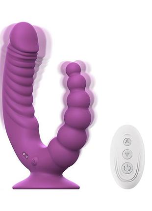 Двойной вибратор teazers double vibrator, вагинальная и анальная стимуляция 2
