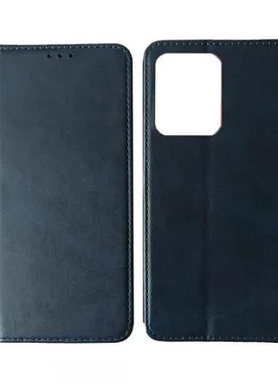 Чехол-книжка black tpu magnet for xiaomi redmi note 12 4g blue