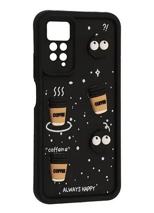 Чохол happy для xiaomi redmi note 11 pro black