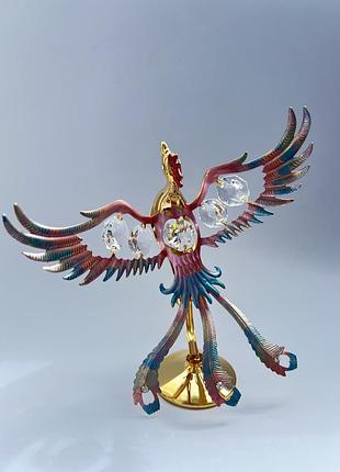 Фігурка з камінням swarovski птах фенікс 11х15 см 160486