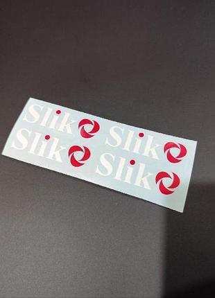 Білі наклейки на диски slik слик слік легкосплавні
