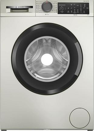 Стиральная машина bosch фронтальная, 8кг, 1200, a, 52см, дисплей, серый
