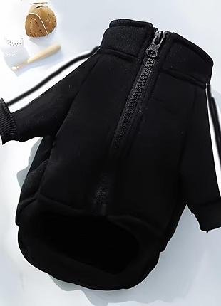Спортивная кофта на молнии для котов pet style "sport line" черная 3xl