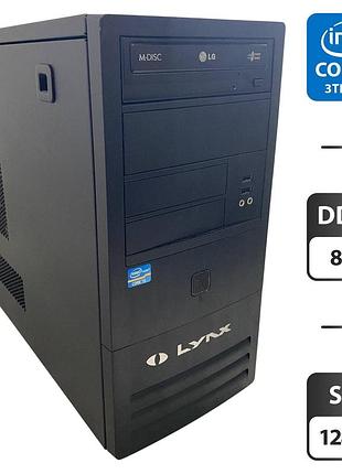 Компьютер noname tower / intel core i5-3470 (4 ядра по 3.2 - 3.6 ghz) / 8 gb ddr3 / 128 gb ssd / intel hd graphics 2500 / dvd-rom