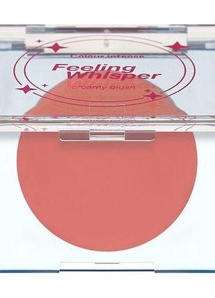 Кремовые румяна для лица colour intense feeling whisper blush 403 персиковая вспышка, 5 г