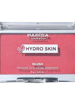 Рум'яна-мус для обличчя parisa cosmetics hydro skin 03 mauve pink, 6г