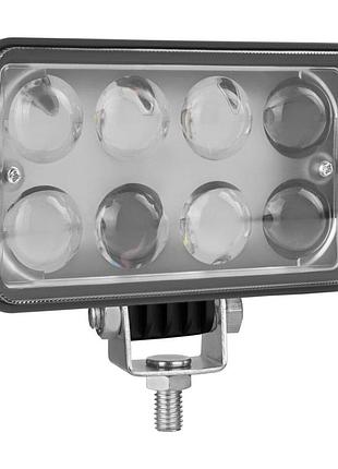 Фара світлодіодна brevia epistar 4d spot 10-30v, 24w (8x3w), 1320lm, 1шт
