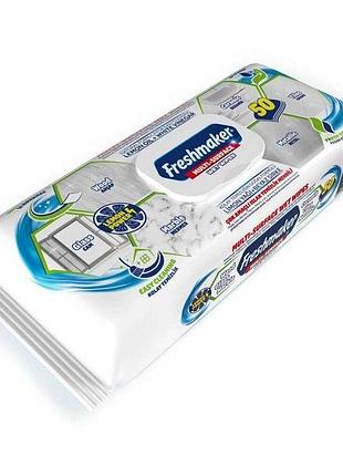Універсальні серветки для очищення вологих поверхонь freshmaker, 50 шт.