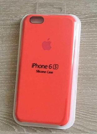 Кольоровий чохол-накладка silicone case soft touch для iphone 6/6s червоний