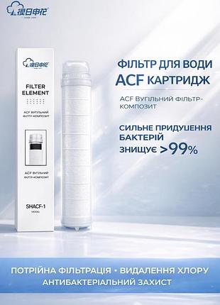 Фільтр для води shacf-1 acf carbon fiber | картридж для очищення води