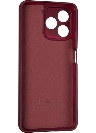 Чохол silicone case для realme note 50 (rmx3834) бампер із мікрофіброю бордовий 2