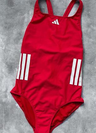 Яскраво-червоний спортивний купальник adidas (original)