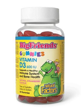 Bigfriends vitamin d3 gummies 600 iu - 60 gummies