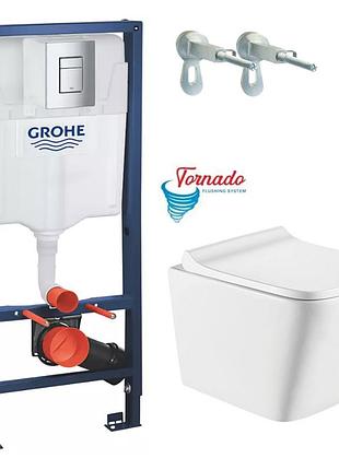 38772001+tr-0490-rq3 інсталляція grohe rapid sl комплект 3в1 з клавішою хром та унітаз koller pool trend tornado 3.0