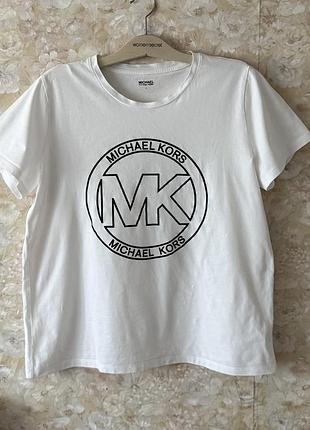 Футболка белая органический котон michael kors