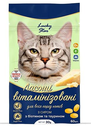 Вітамінізовані ласощі для котів з сиром