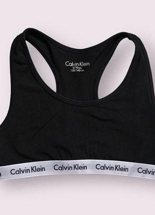 Бавовняний топ, бра, майка calvin klein на дівчинку 8-10 років