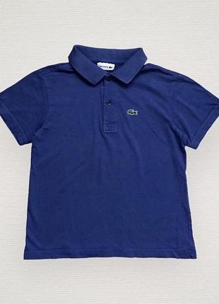 Бавовняне поло, футболка lacoste на хлопчика 6 років