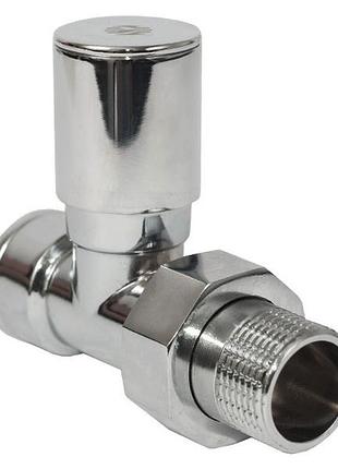 Кран радіаторний 1/2" прямий подача хром asсo 12/96*