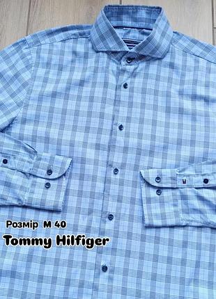 Мужская рубашка на длинный рукав фирмы tommy hilfiger