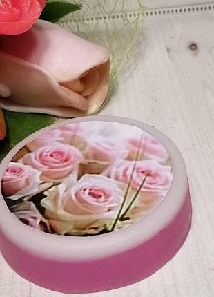Мыло с картинкой "розы"