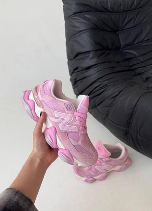Кросівки жіночі демісезонні new balance 9060 36/37/38/39 рожеві