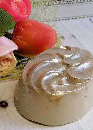 Мыло с овсяными хлопьями и мёдом