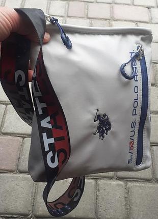 Новая мужская сумка-мессенджер через плечо от бренда u.s. polo assn.. р-ры 24*21*4см.с бирками.