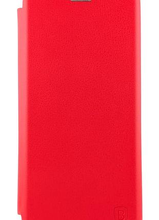 Чехол книжка premium для realme c30 на магните с подставкой красный