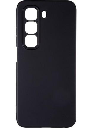 Чохол silicone case для infinix hot 50 5g (x6720) бампер із мікрофіброю чорний