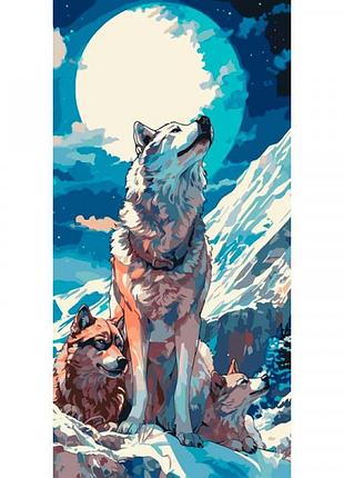 Картина по номерам artcraft "волки" 40*80 см 11552-ac