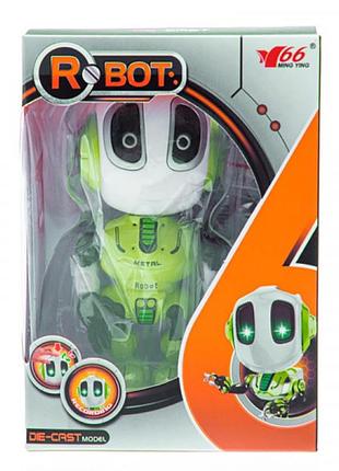 Интеркативная игрушка робот со светом и звуком my66-j1202_green