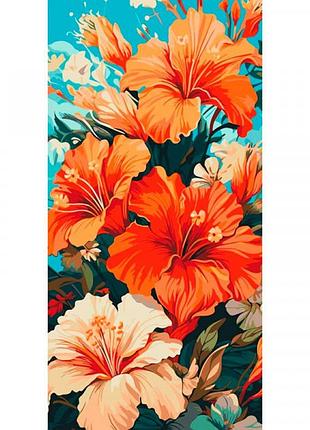 Картина за номерами artcraft "гібіскус" 40*80 см 13073-ac