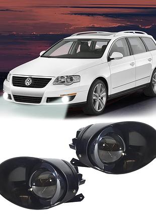 Лазерні протитуманні led volkswagen passat b6 3c (2005-2011) фари 60w 10000lm 5000k світлотіньовий кордон пассат б6