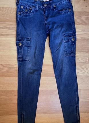Рідкісні true religion jeans cargo jogger slim 26 розмір