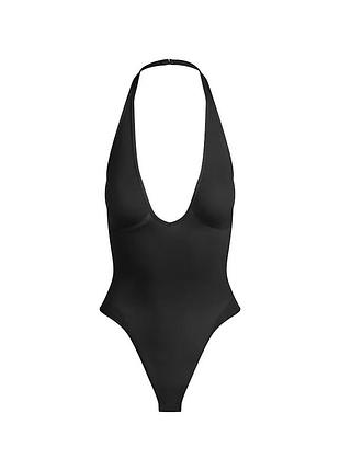 Seamless sculpt deep plunge thong bodysuit skims, скульптуруюче боді скімс