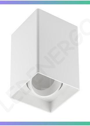 Світильник gtv resto квадратний білий 80x80x125mm ip20 max 20w для освітлення офісів і ресторанів