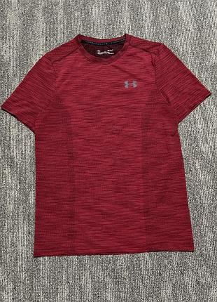 Футболка under armour красная s-m идеальное состояние