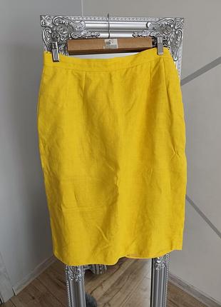 Оригинальная льняная юбка