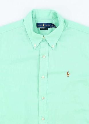Мужская рубашка ralph lauren xl мятного цвета