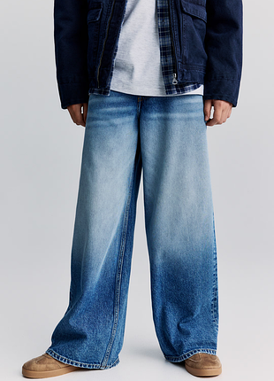Джинсы h&amp;m loose fit wide leg jeans 1293023002 унисекс