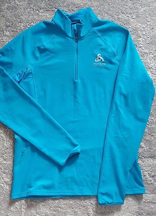 Женская беговая кофта odlo essential ceramiwarm 1/2 zip.