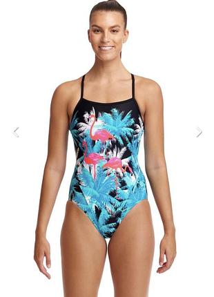 Funkita яскравий суцільний купальник з фламінго aus10 / s