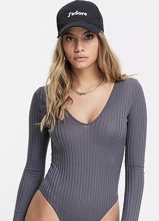 Боди в рубчик от missguided